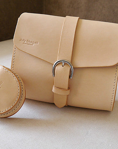 Handmade vintage cute rustic leather crossbody Shoulder Bag for girl women lady - EverHandmade