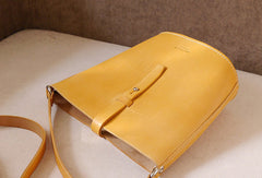 Handmade vintage busket rustic leather crossbody Shoulder Bag for girl women lady