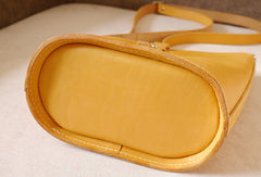 Handmade vintage busket rustic leather crossbody Shoulder Bag for girl women lady - EverHandmade