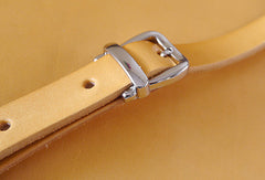 Handmade vintage busket rustic leather crossbody Shoulder Bag for girl women lady - EverHandmade