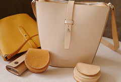 Handmade vintage busket rustic leather crossbody Shoulder Bag for girl women lady - EverHandmade