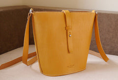 Handmade vintage busket rustic leather crossbody Shoulder Bag for girl women lady - EverHandmade