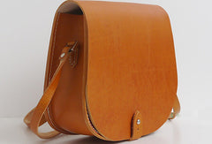 Handmade leather womens Shoulder Bag Saddle Purse for Women