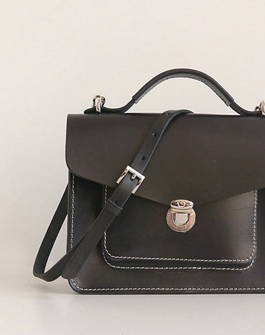 Handmade Womens Leather shoulder bags Satchel Bag School Bag for women