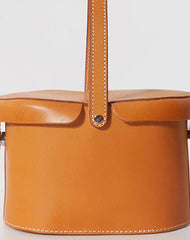 Handmade Leather handbag bucket bag Camel for women leather shopper bag - EverHandmade