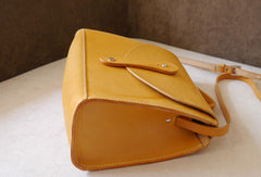 Handmade leather crossbody Satchel School messenger Shoulder Bag for women - EverHandmade