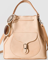 Handmade Leather handbag shoulder bag yellow brown for women leather shoulder bag - EverHandmade