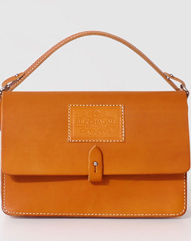 Handmade Leather handbag shoulder bag purse Tan phone crossbody bag - EverHandmade