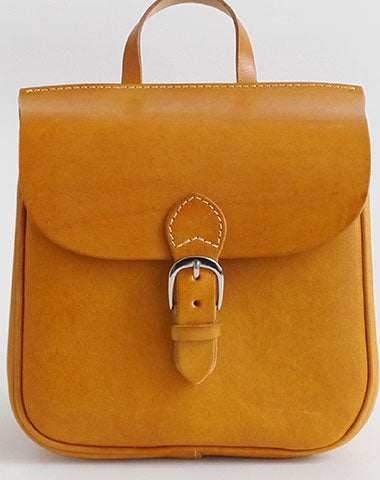 Handmade Leather backpack Tan bag purse shoulder bag phone satchel bag - EverHandmade
