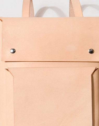 Handmade Leather beige backpack bag purse shoulder bag phone satchel bag - EverHandmade