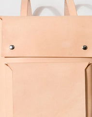 Handmade Leather beige backpack bag purse shoulder bag phone satchel bag