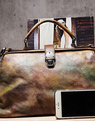 Handmade Leather doctor bag purse for women leather shoulder bag crossbody bag - EverHandmade