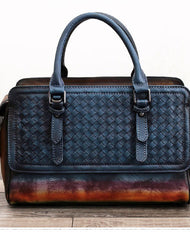 Genuine Handmade Woven Vintage Leather Handbag Shoulder Bag Women Leather Purse - EverHandmade