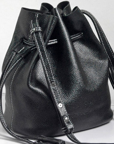 Handmade Leather bucket bag shoulder bag for women leather crossbody bag - EverHandmade