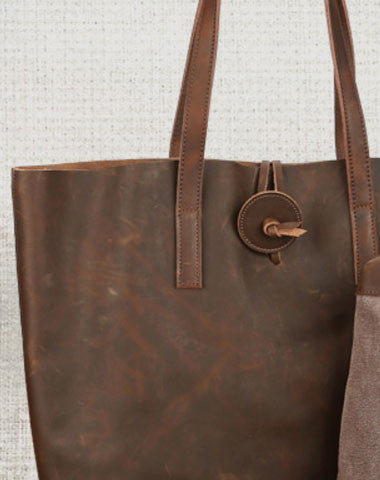 Handmade Leather handbag shoulder bag tote for women leather shopper bag - EverHandmade