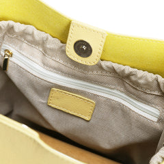 Yellow Cute LEATHER WOMENs Bucket Handbags SHOULDER Purse FOR WOMEN
