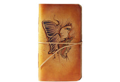 Handmade leather handpainted notebook/travel book/diary/journal