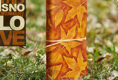 Handmade vintage leather notebook/travel book/diary/journal hand painted dyed