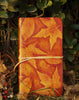 Handmade vintage leather notebook/travel book/diary/journal hand painted dyed