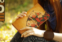 Handcraft vintage brown leather notebook/travel book/diary/journal