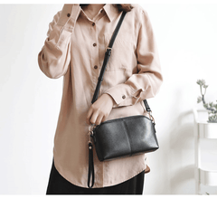 Zip Womens Leather Wristlet Wallet Gray Crossbody Purse Cute Shoulder Bag for Women