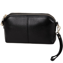 Zip Womens Leather Wristlet Wallet Gray Crossbody Purse Cute Shoulder Bag for Women