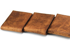 Handmade men billfold leather wallet men vintage brown gray wallet for him - EverHandmade