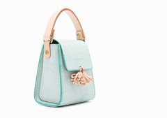 lovely Handmade Leather Womens Mini Purse Makeup Handbags Shoulder Bags for Women
