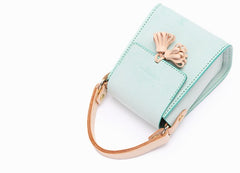 lovely Handmade Leather Womens Mini Purse Makeup Handbags Shoulder Bags for Women