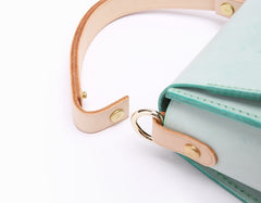 lovely Handmade Leather Womens Mini Purse Makeup Handbags Shoulder Bags for Women