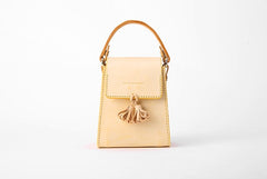 lovely Handmade Leather Womens Mini Purse Makeup Handbags Shoulder Bags for Women