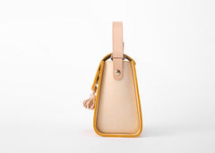 lovely Handmade Leather Womens Mini Purse Makeup Handbags Shoulder Bags for Women