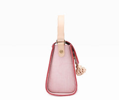 lovely Handmade Leather Womens Mini Purse Makeup Handbags Shoulder Bags for Women