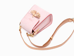 lovely Handmade Leather Womens Mini Purse Makeup Handbags Shoulder Bags for Women