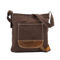 Mens Canvas Side Bag Messenger Bag Canvas Courier Bag Shoulder Bag for Men