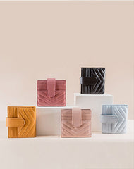 Cute Women Yellow Leather Card Holder Small Card Wallet Card Holder Small Wallet Credit Card Holder For Women