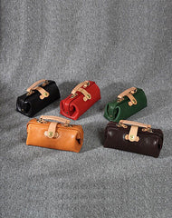Womens Tan Leather Mini Doctor Handbag Purses Classic Tan Doctor Crossbody Purses for Women