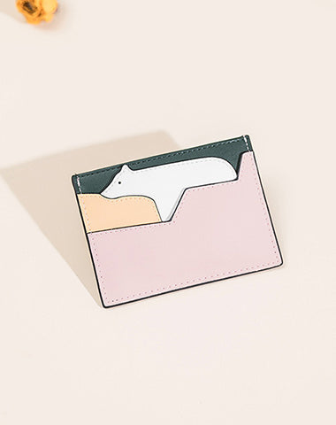 Cutest Women Leather Card Holder Polar Bear Card Wallet Card Holder Polar Bear C CH00892003