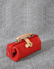 Womens Black Leather Mini Doctor Handbag Purses Classic Black Doctor Crossbody Purses for Women