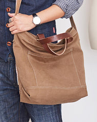 Canvas Cool Mens Coffee Messenger Tote Bag Canvas Handbag Messenger Bag Canvas Tote for Men