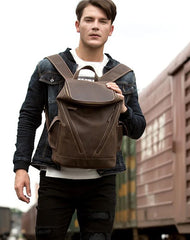 Brown Woven Mens long Wallet Wristlet Wallet Clutch Wallet Zipper Bifold Long Wallet for Men