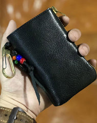 Handmade Leather Mens Cool Key Wallet Car Key Change Coin Card Holder Car Key Case for Men