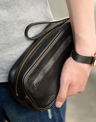 Coffee Cool Leather Mens Long Wallets Large - Front View