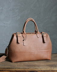 Fashion Womens Brown Leather doctor handbag shoulder doctor bag Purse for women