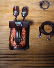 Leather Belt Pouch Mens Small Cases Waist Bag Hip Pack Belt Bag Fanny Pack Bumbag for Men
