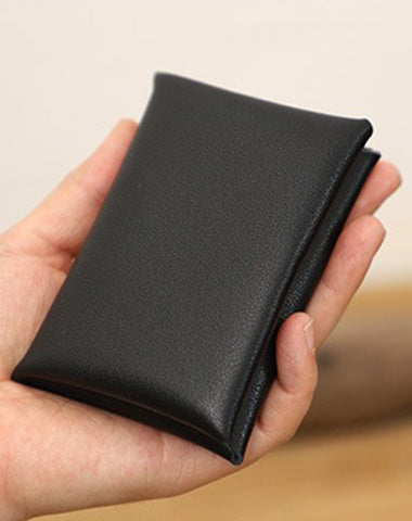 Cute Black Leather Card Holders Women Coin Wallet Multi Card Wallet For Women