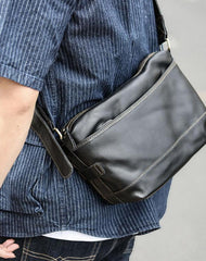 Black Leather Mens Casual 10