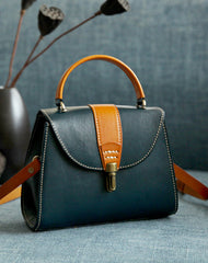 Handmade Women's Leather Handbags Purse Vintage Small Handbag Shoulder Bag Purse