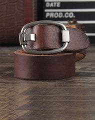 Genuine Leather Punk Rock Biker Trucker Mens Belt Men Black Coffee Belt for Men