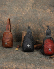 Cool Mens Womens Cap Sling Bag Vintage - Front View